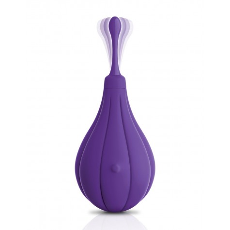 Фиолетовый вибростимулятор Focus Sonic Vibrator с 3 насадками