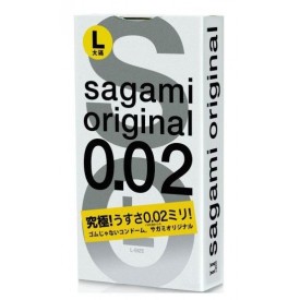 Презервативы Sagami Original 0.02 L-size увеличенного размера - 3 шт.